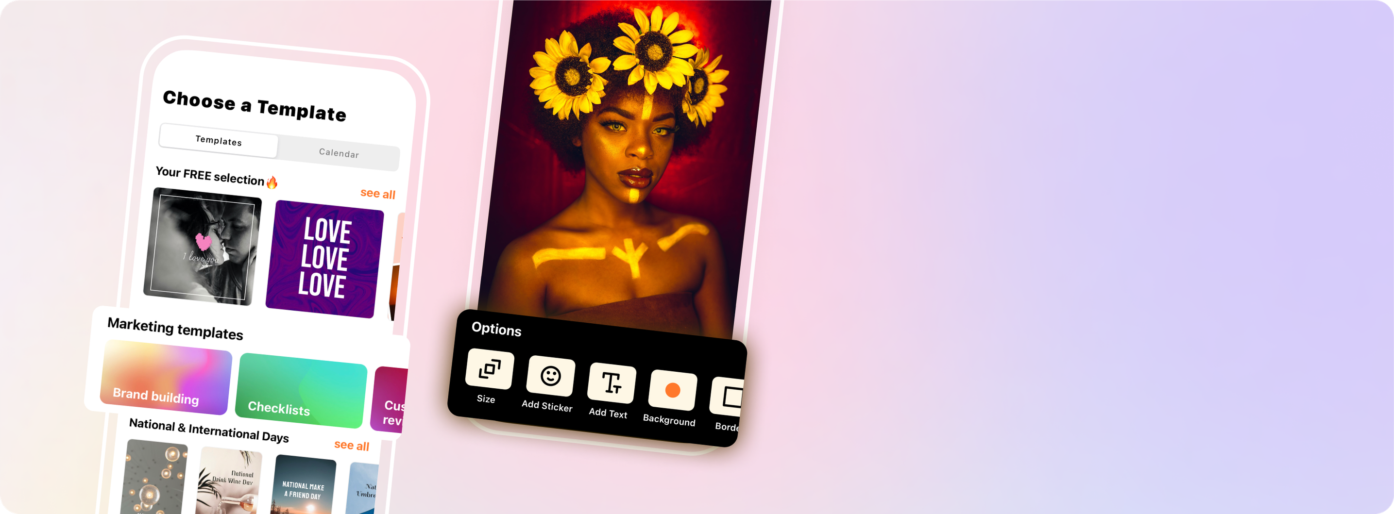 Grideo app preview background