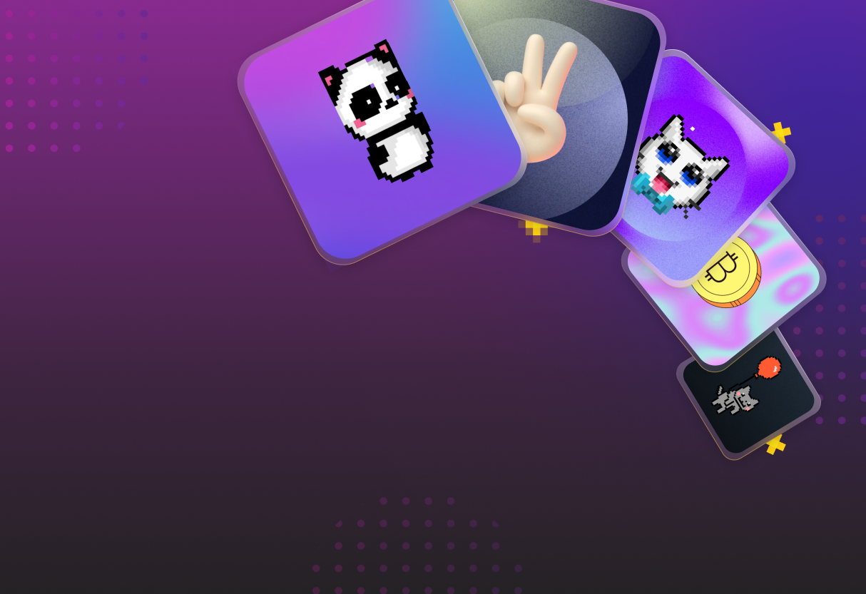 NFT app preview background