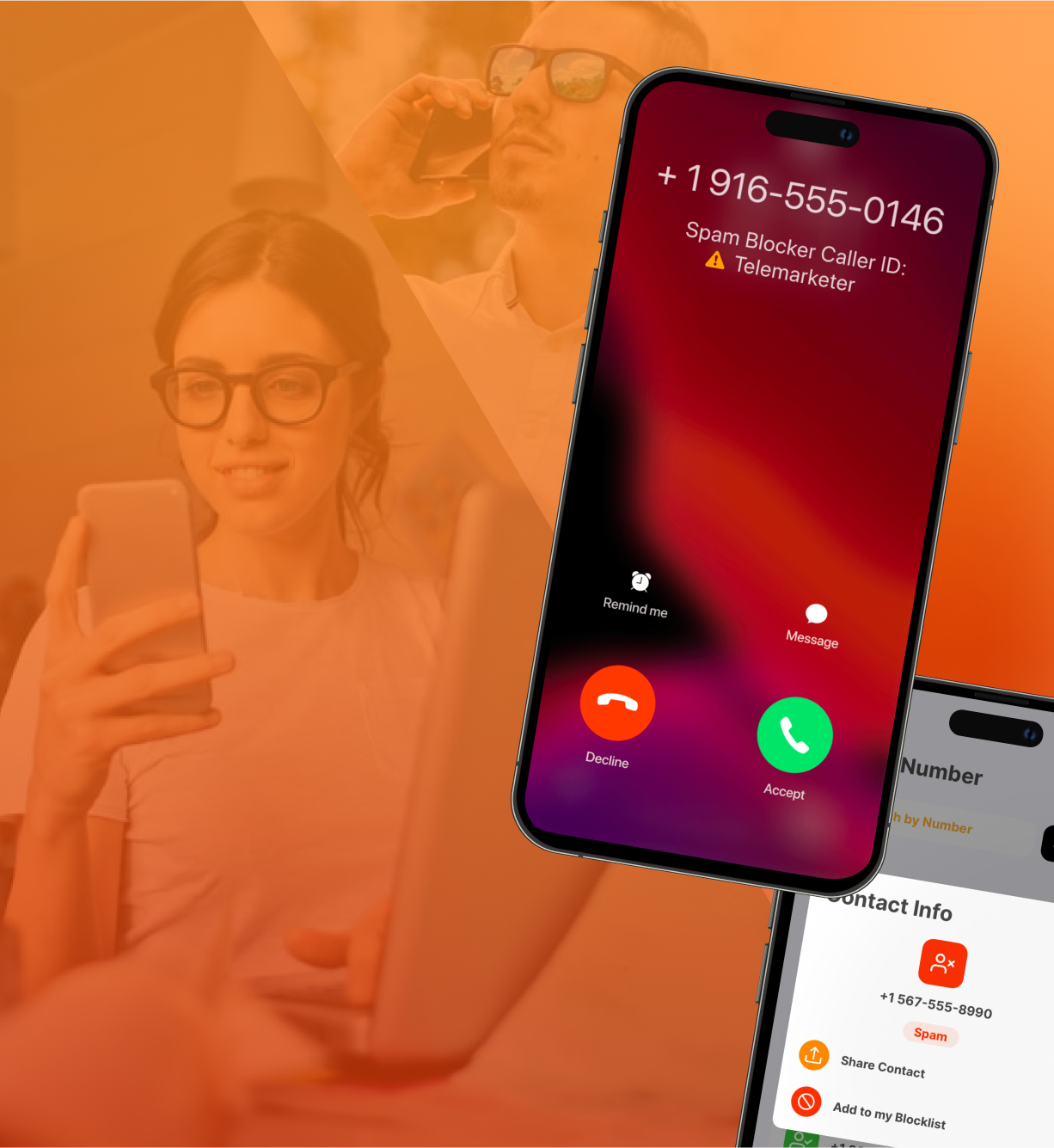 Spam Blocker app preview background