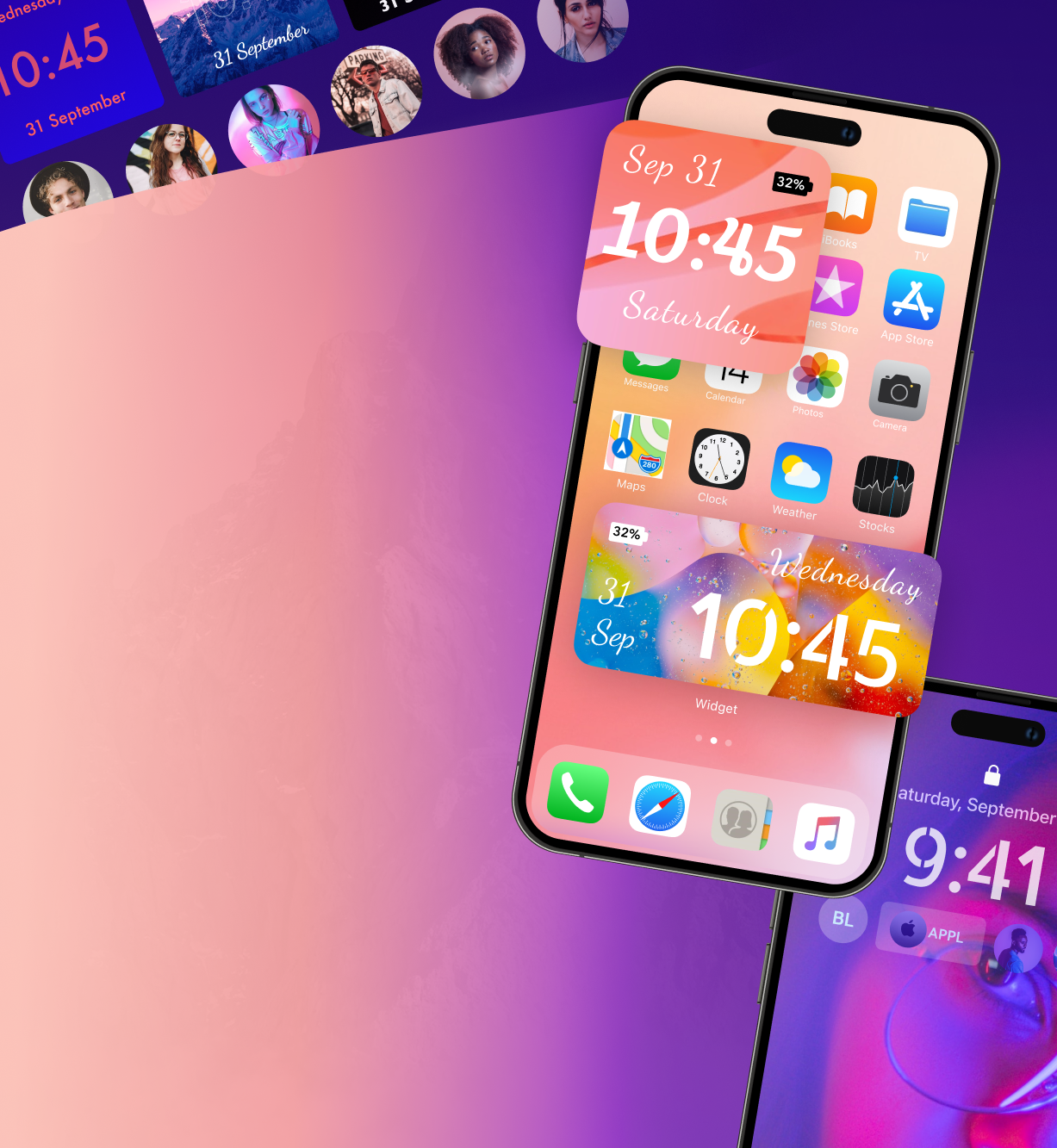 Widget app preview background